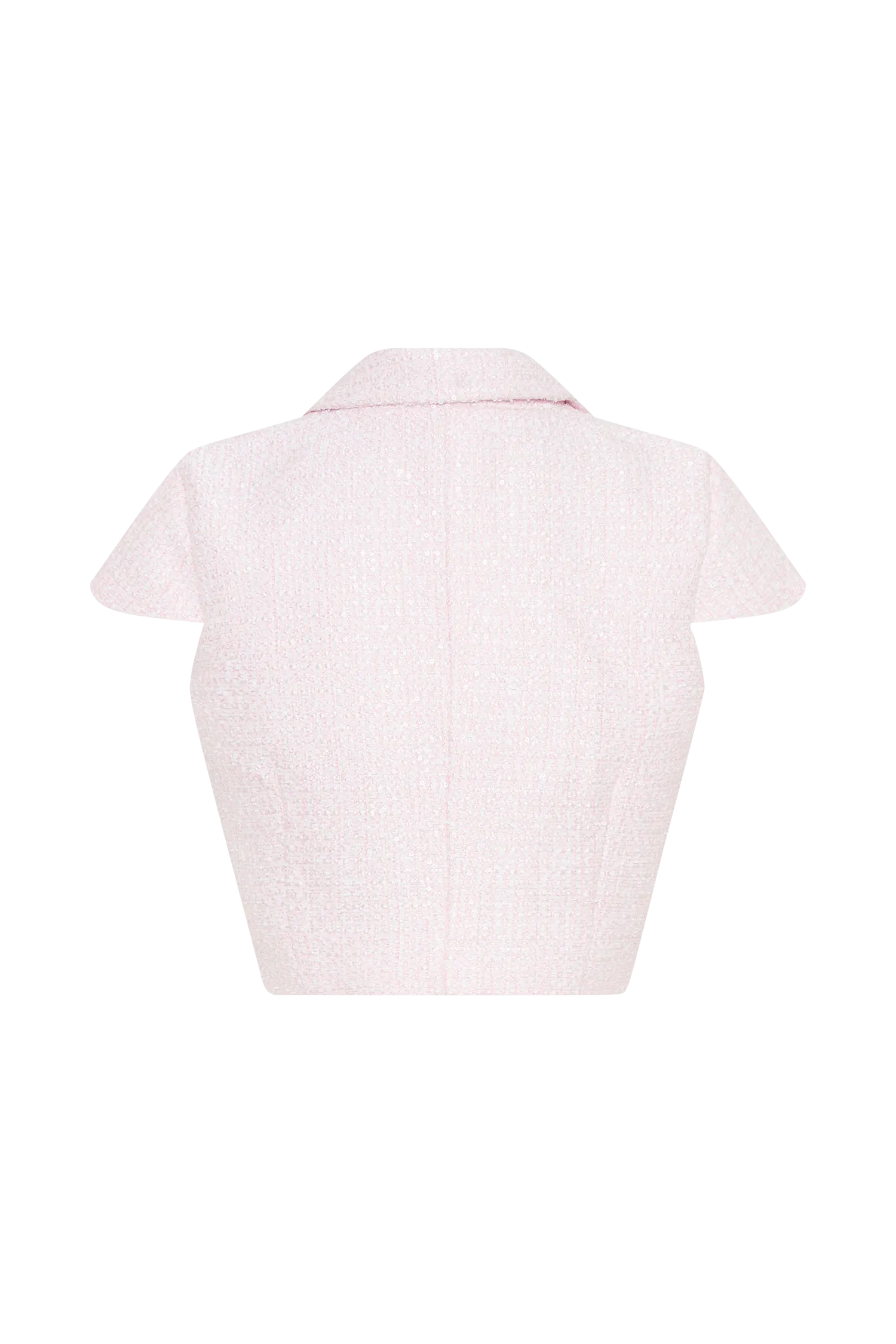 Mercer Tweed Top - Fairy Floss Pink