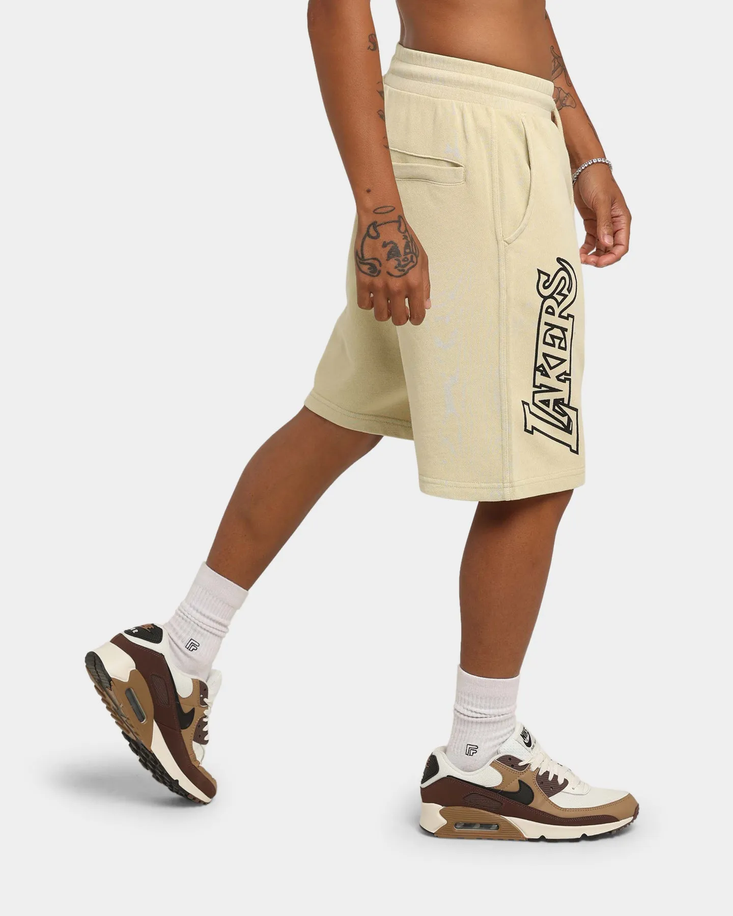 Mitchell & Ness Los Angeles Lakers Desert Sand Stencil Shorts Desert Sand