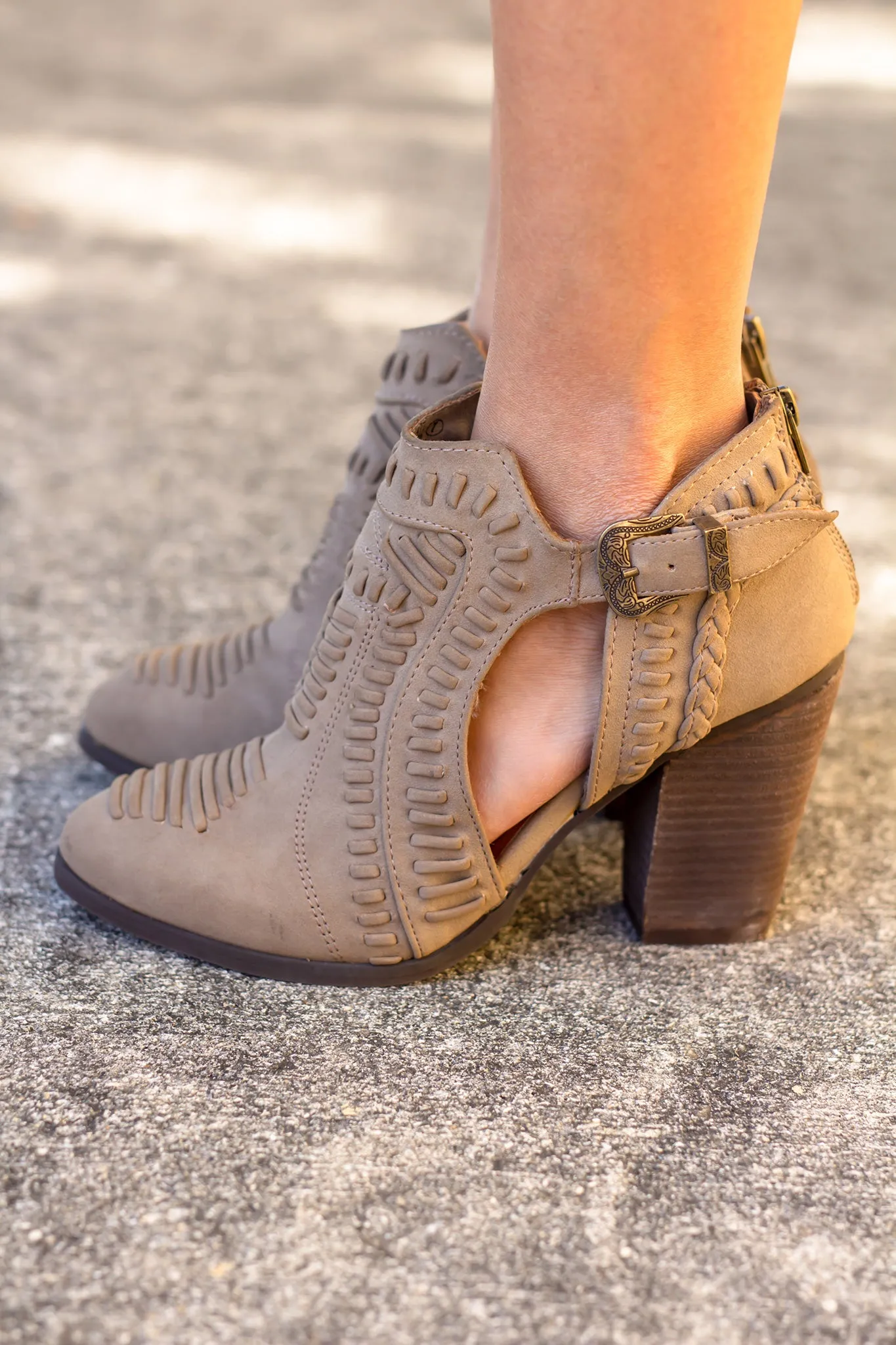 Nara Taupe Booties