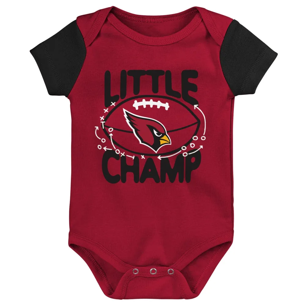 NFL Arizona Cardinals Infant Outerstuff Little Champ Bib & Bootie Onesie Set