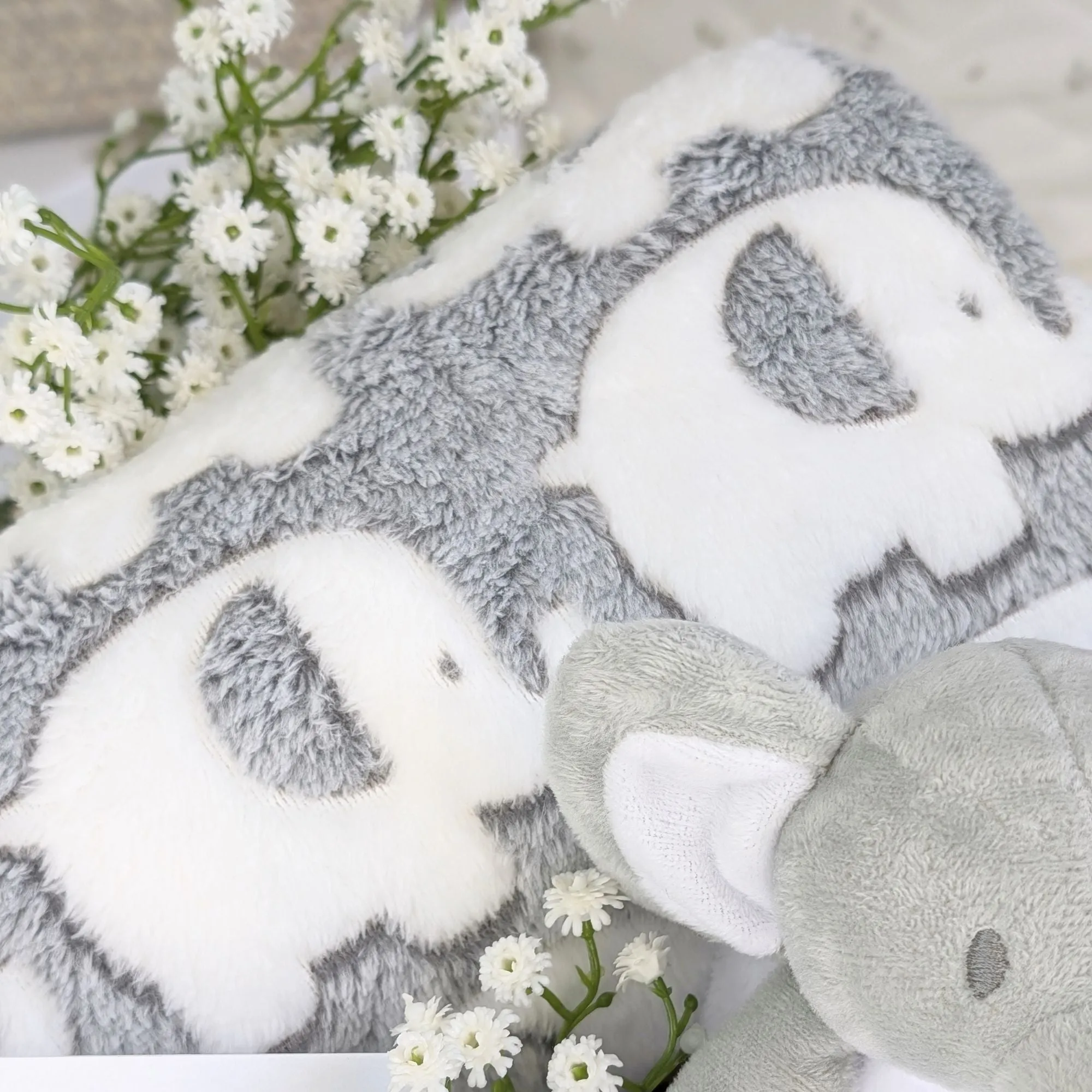 Personalised New Mum Gifts Box Hamper Elephant Cuddles & Sweet Treats