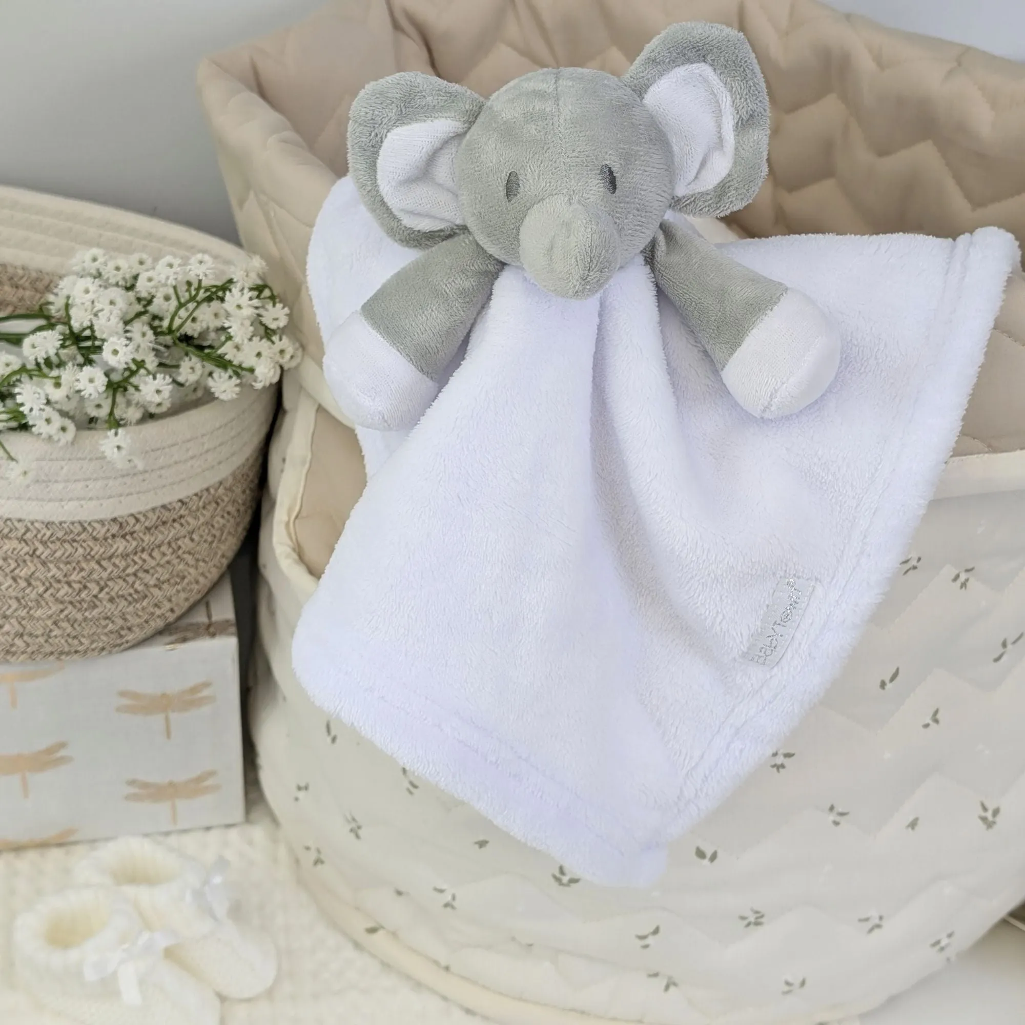 Personalised New Mum Gifts Box Hamper Elephant Cuddles & Sweet Treats