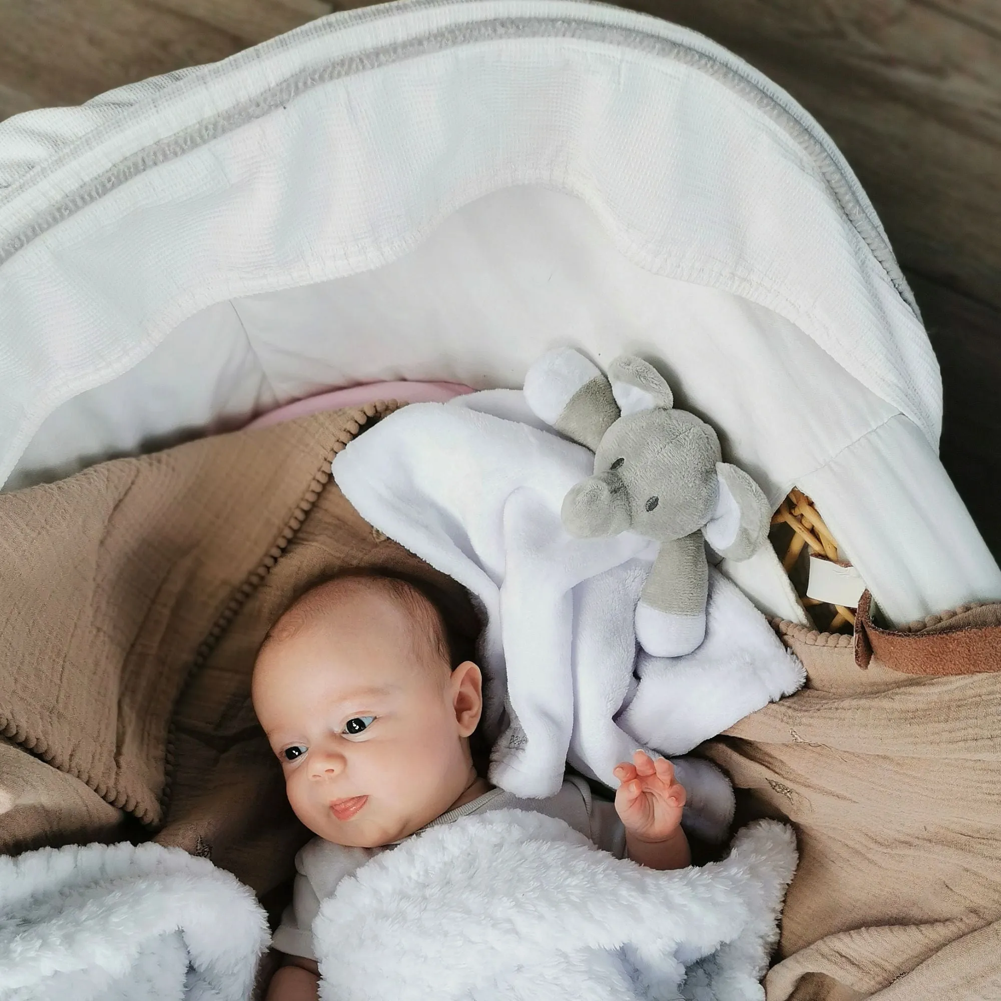 Personalised New Mum Gifts Box Hamper Elephant Cuddles & Sweet Treats