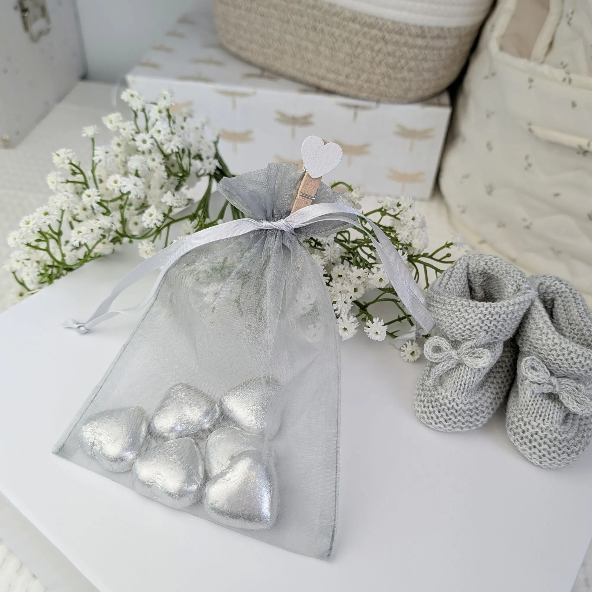 Personalised New Mum Gifts Box Hamper Elephant Cuddles & Sweet Treats