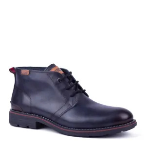 Pikolinos York M2M-8027 Mens Space Blue Leather Lace Up Shoe Boots