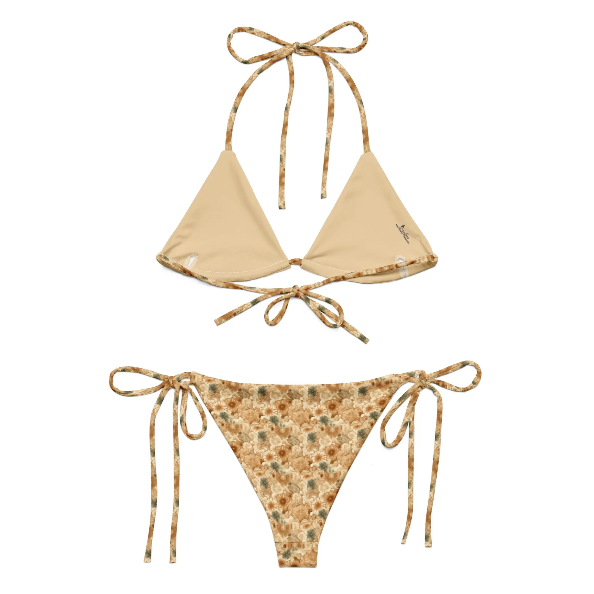 Recycled String Bikini Sandy Bloom
