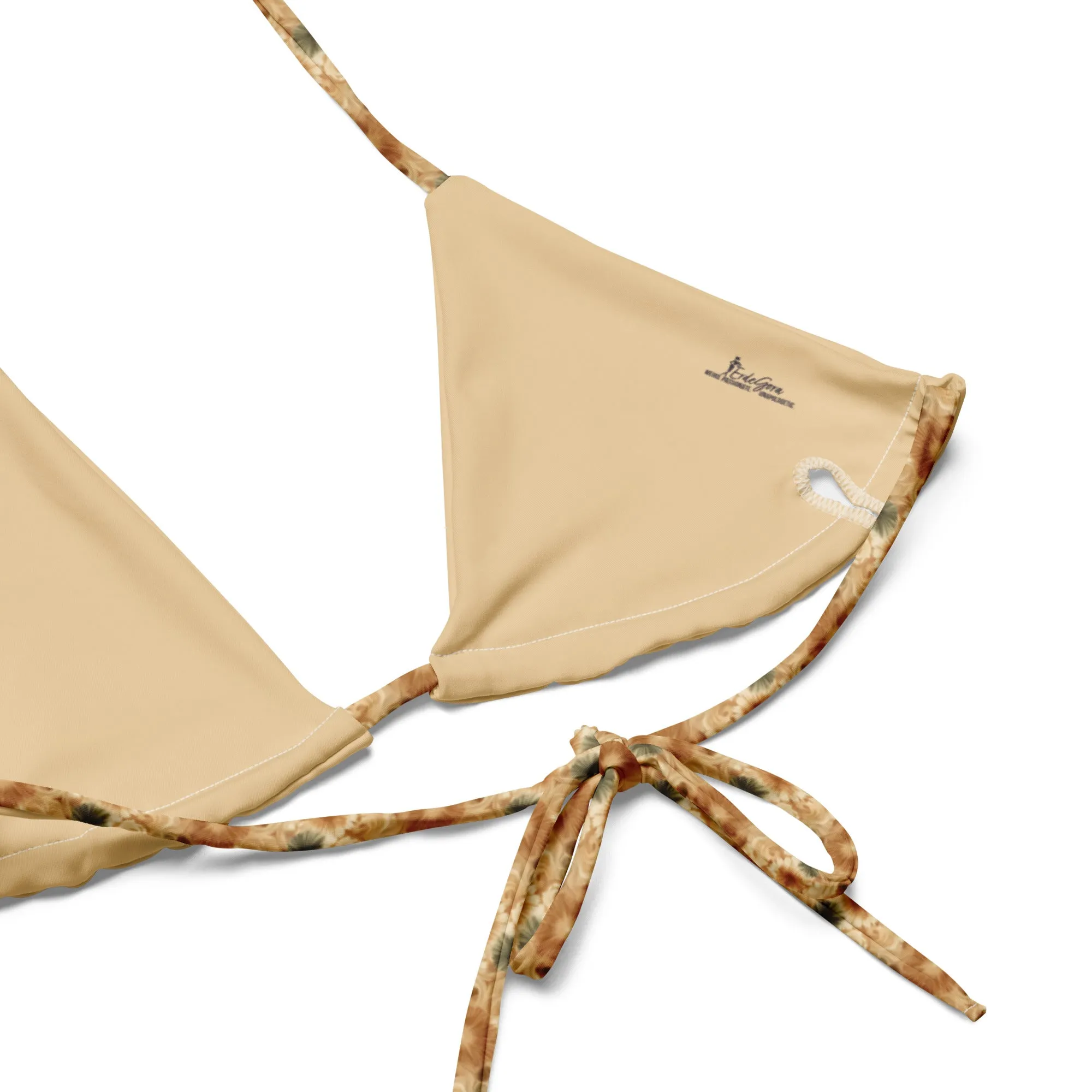 Recycled String Bikini Sandy Bloom