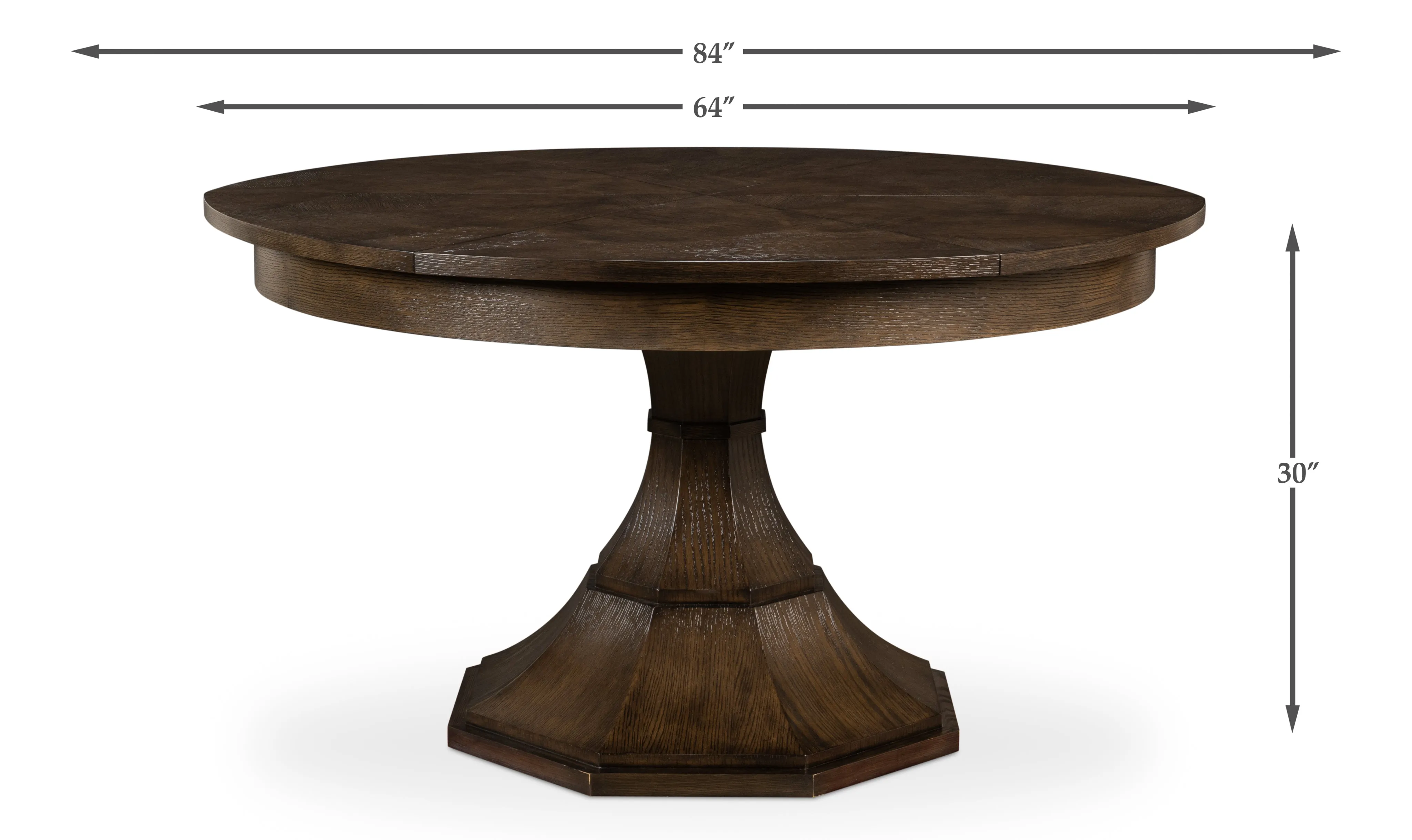 Sarreid - Giselle Jupe Dining Tbl Lg Artisan Grey - Grey - Transitional