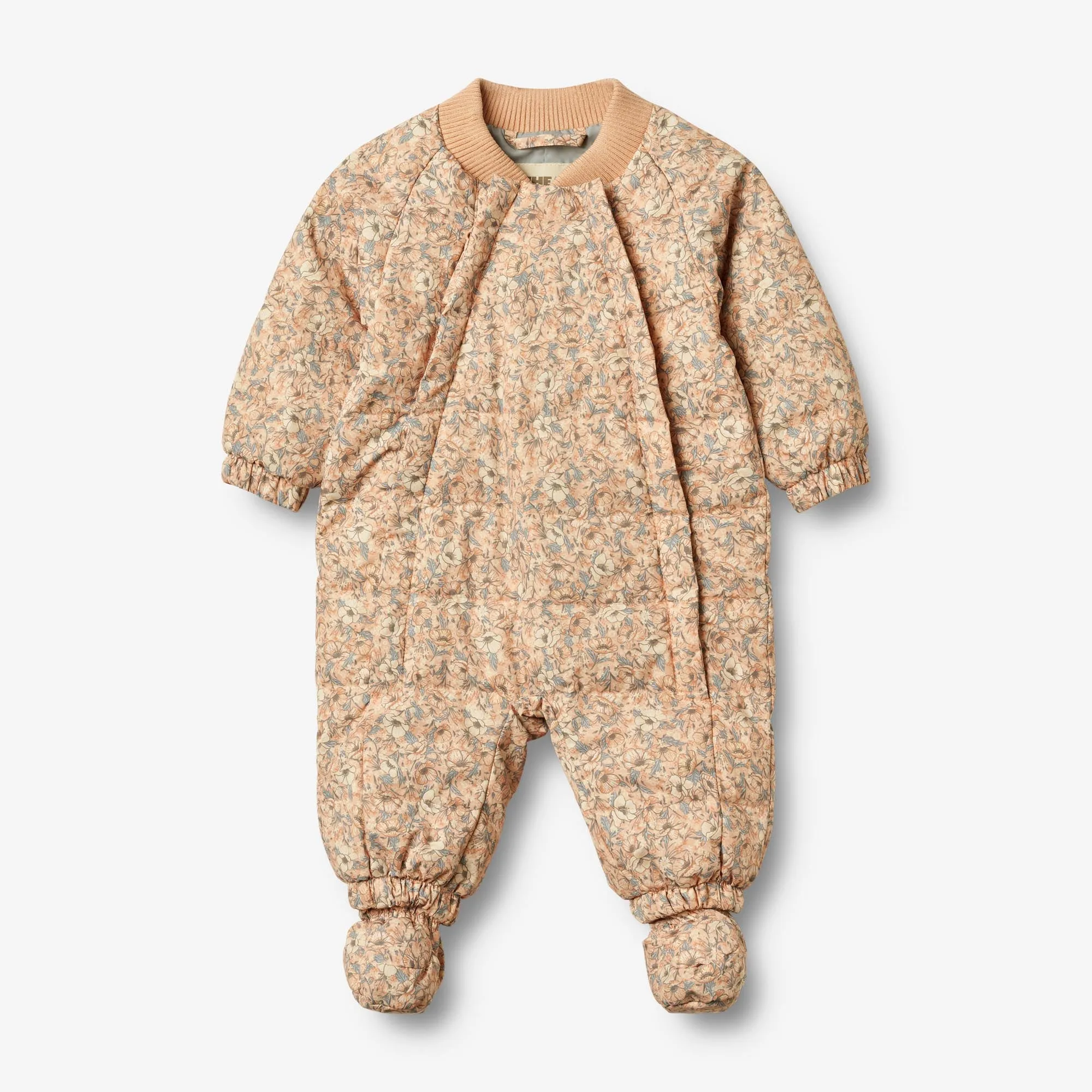 Summer Puffer Baby Suit Nunu - pink sand flowers