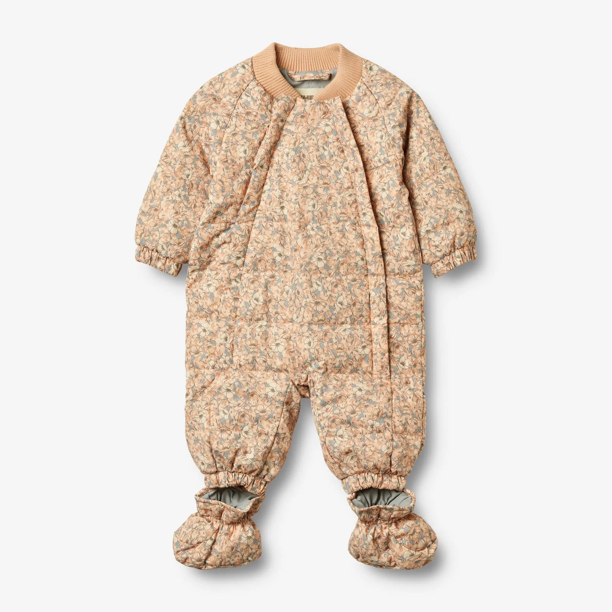 Summer Puffer Baby Suit Nunu - pink sand flowers