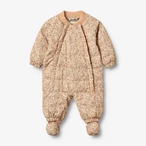 Summer Puffer Baby Suit Nunu - pink sand flowers