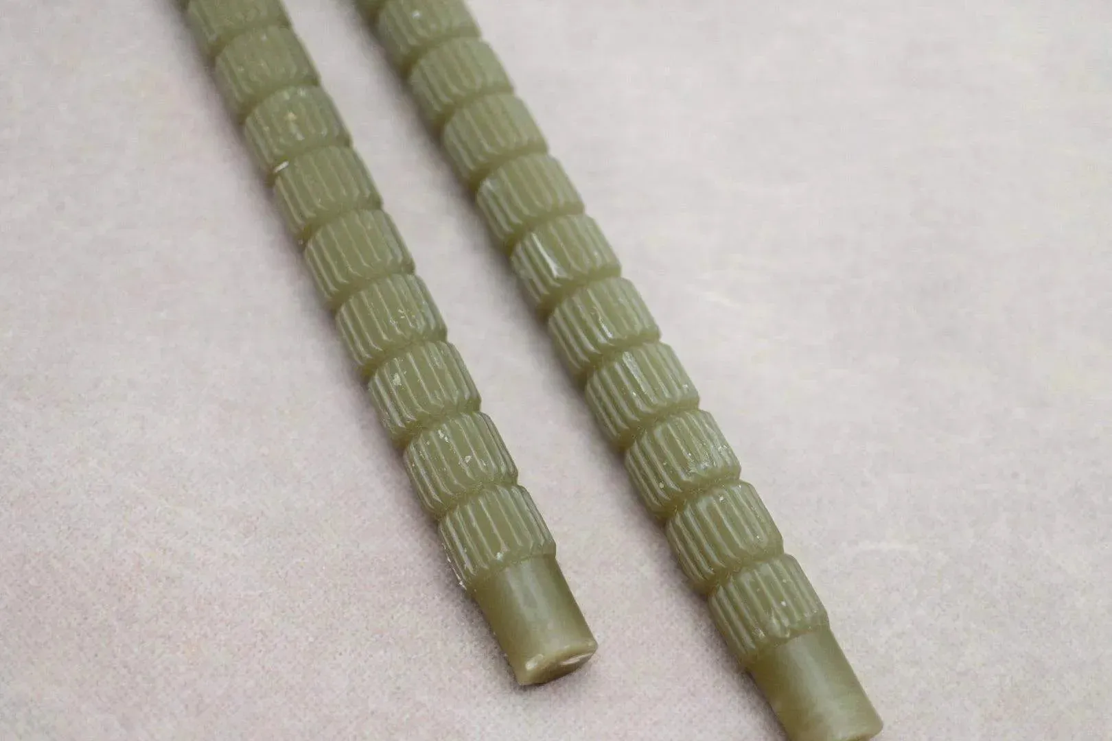 Unscented Sculpted Tapers, Set of 2