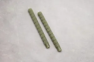 Unscented Sculpted Tapers, Set of 2