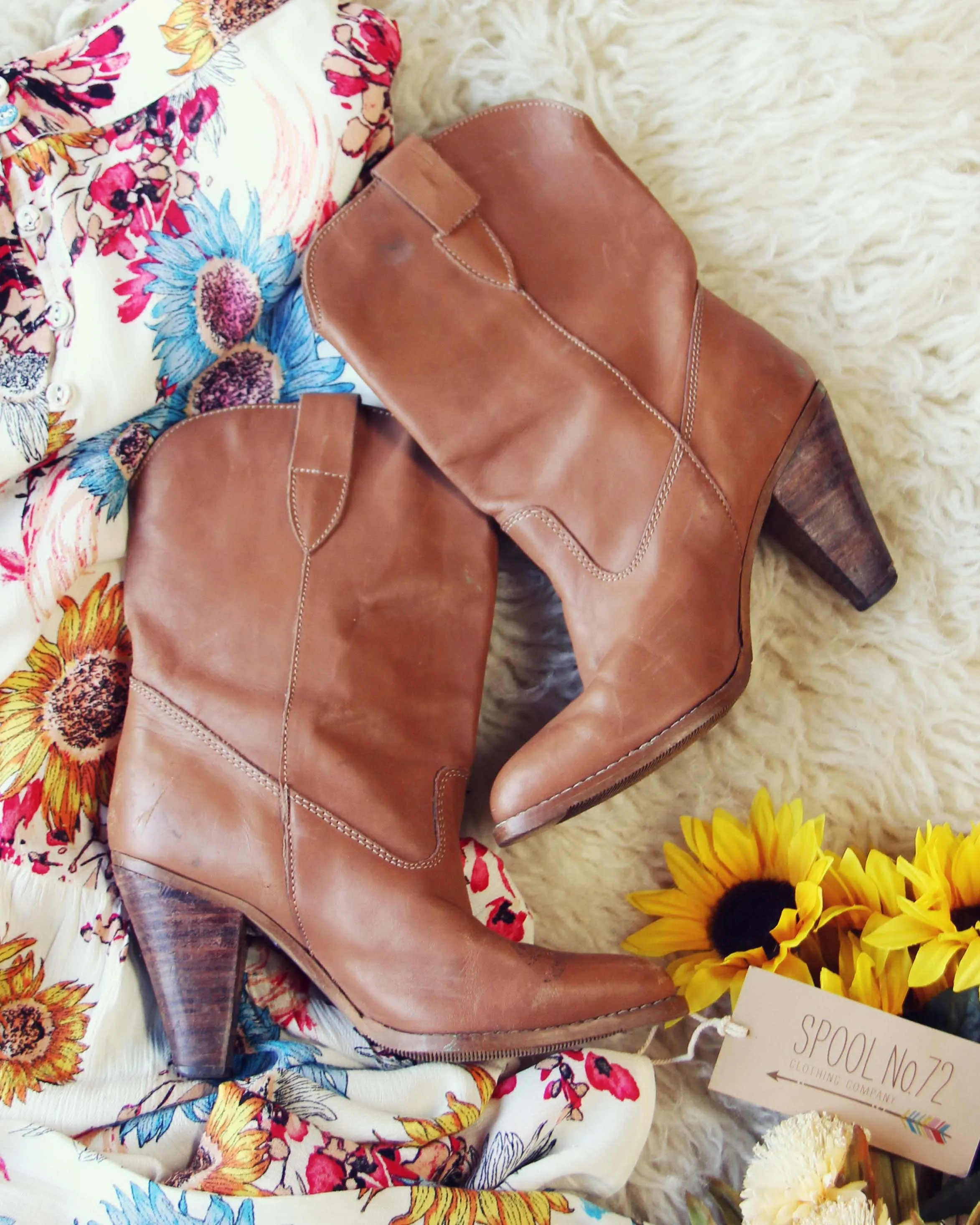 Vintage Braided Booties