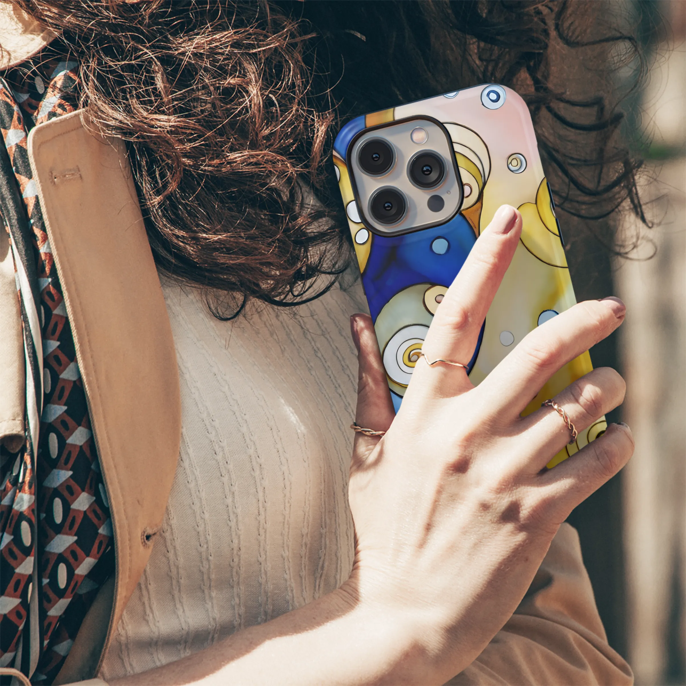 Watercolor Abstract Klimt Phone Case iPhone Samsung Cover Pixel 3158