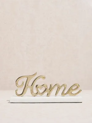 Westside Home Gold Text Design Decorative Accessory