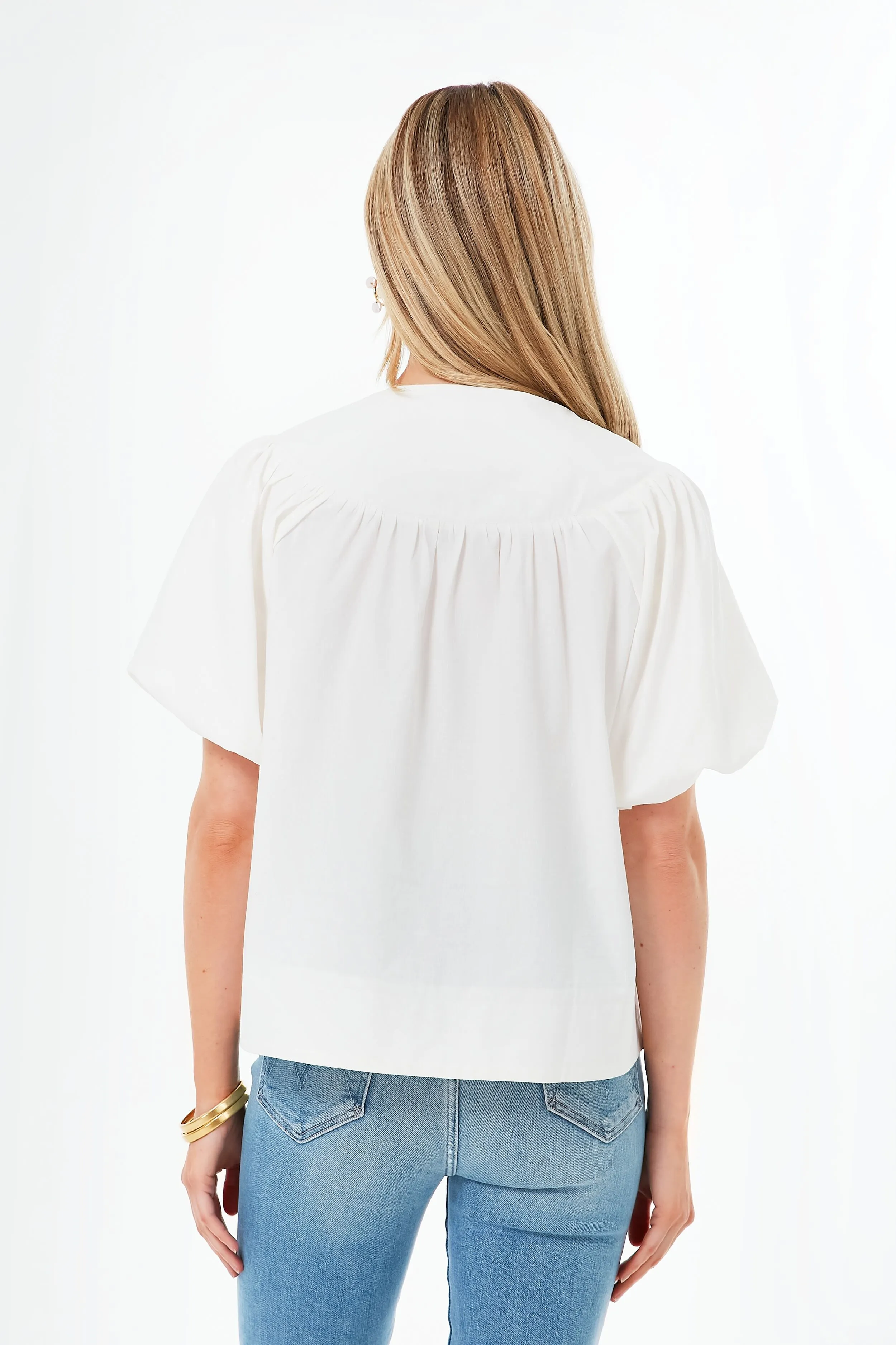 White Tie Front Robbie Top