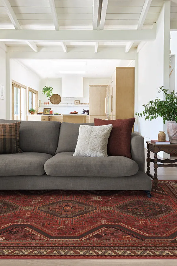 Zareen Scarlet Red Rug