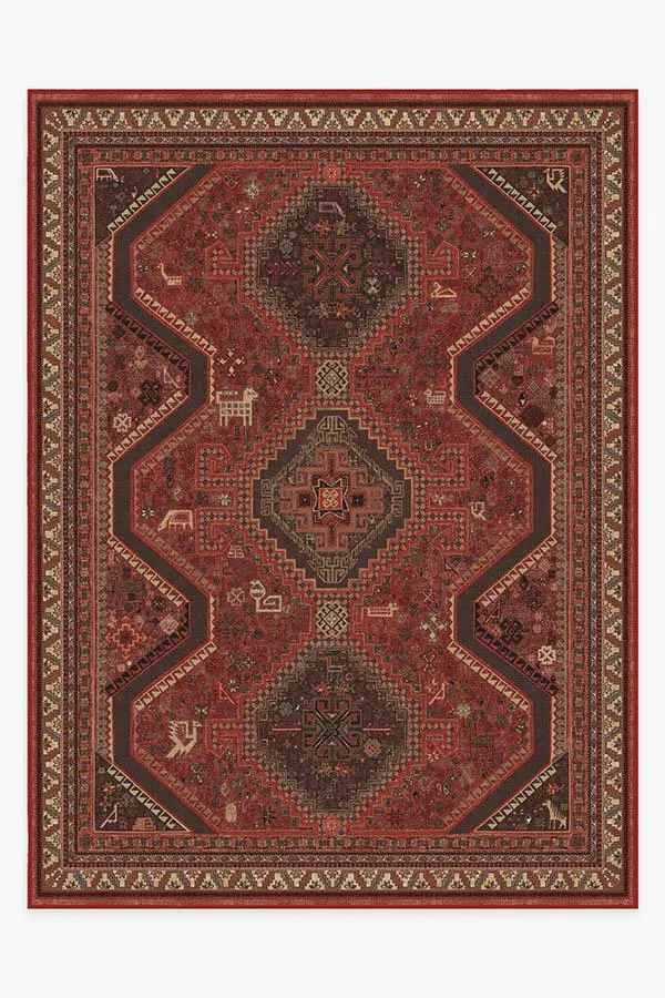Zareen Scarlet Red Rug
