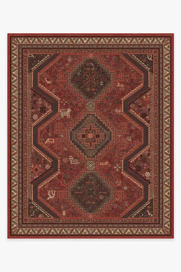 Zareen Scarlet Red Rug