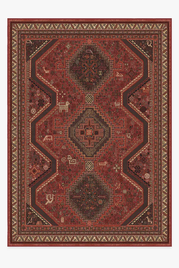 Zareen Scarlet Red Rug