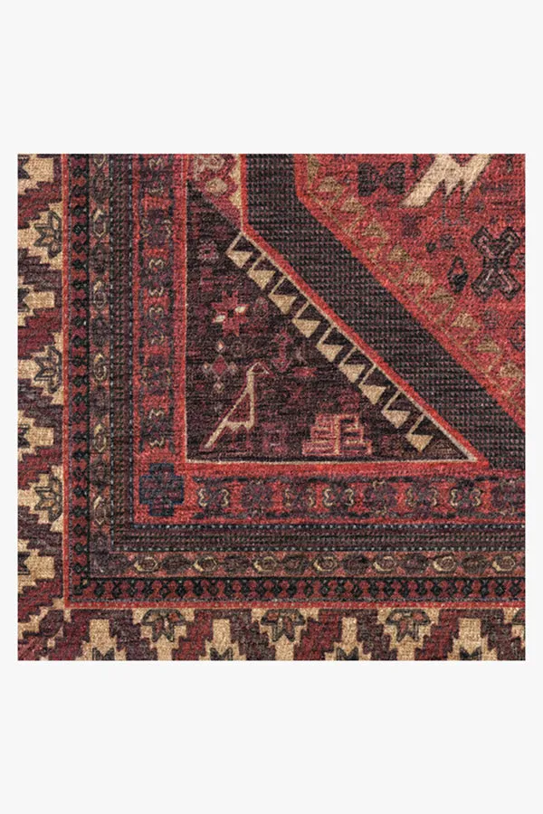 Zareen Scarlet Red Rug